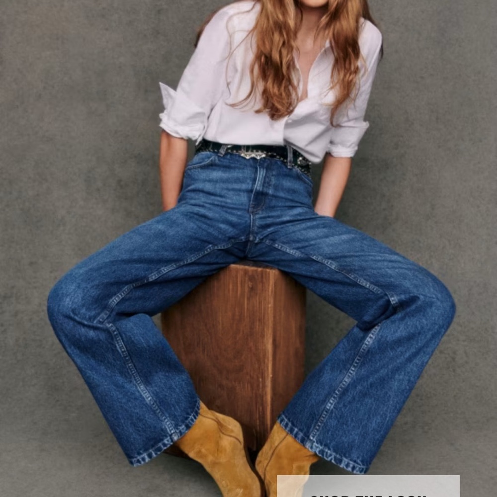 Sezane tomboy shirt in white cotton